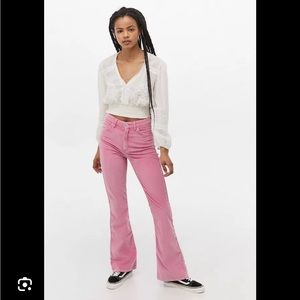 EUC BDG  Urban Outfitters Pink Corduroy flared pants